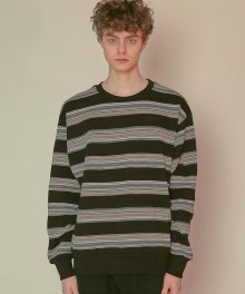 DWS MIXED COLOR STRIPE SWEATSHIRT