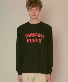 DWS COMFUNNY LONG SLEEVE T-SHIRT(BLACK)