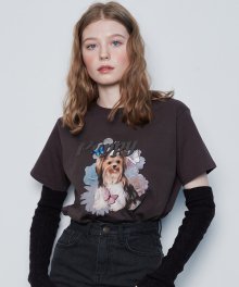 IN PUPPY TEE(CHARCOAL)