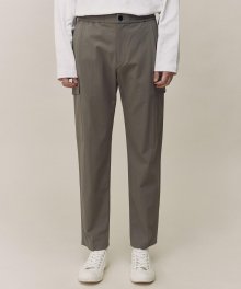 SOFT MOSS TAPERED FIT CROPPED CARGO TROUSERS TNPA1E707K2