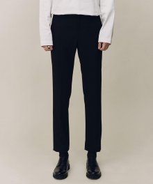 BLACK SLIM FIT SIDE BANDING ESSENTIAL TROUSERS TNPA1E702BK