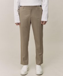 BEIGE SLIM FIT SIDE BANDING ESSENTIAL TROUSERS TNPA1E704I2