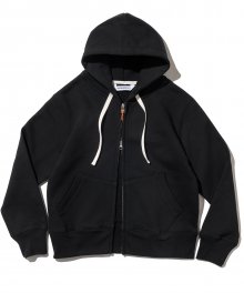 zip up hoodie (womens) black