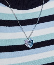 IN HEART NECKLACE(BLUE)