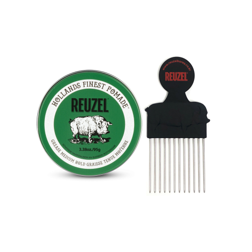 리우젤(reuzel) 그린 유성 포마드 95g + 포마드 전용 빗