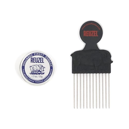 리우젤(reuzel) 클레이 매트 포마드 1.3oz (35g) + 포마드 전용 빗