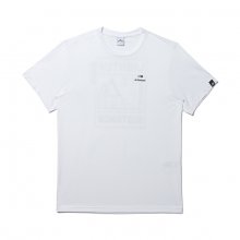 T-SERIES X (티시리즈 X) 남녀공용 라운드 티셔츠 White