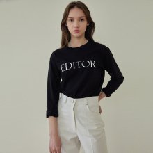 E_Editor Long Sleeve T-Shirt_BK