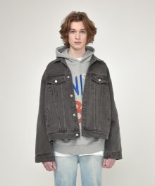 [unisex] pigment jacket (dark grey)