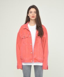 [unisex] pigment jacket (dark pink)