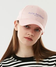 (CH-21101) ROLA ARCHIVE BALL CAP PINK