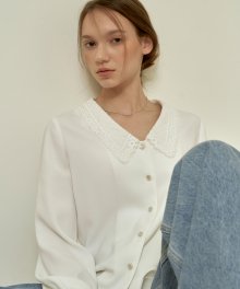 Wendy Collar Blouse_Milk