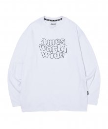 BUBBLE EMBLEM LONG SLEEVES_WH