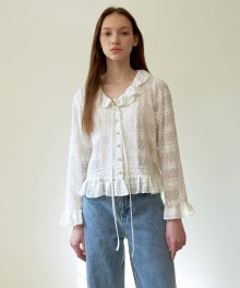 Kiss Lace Blouse_White