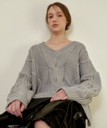 Flow Twist Knit_Ash Gray