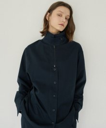 LM HALF ZIPPER SHIRT(NAVY)