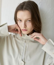 LM HALF ZIPPER SHIRT(BEIGE)