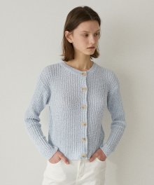 LM BOUCLE GOLGI CARDIGAN(SKY BLUE)