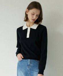 LM COLLAR KNIT(BLACK)