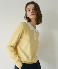 LM COLLAR KNIT(YELLOW)