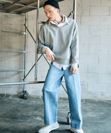 [MY Jeans] M톤 크롭 와이드