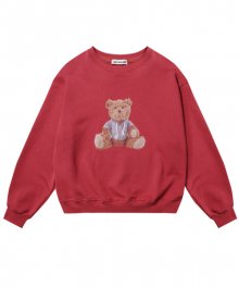 TEDDY BEAR PRINTED SWEAT SHIRTS_RED