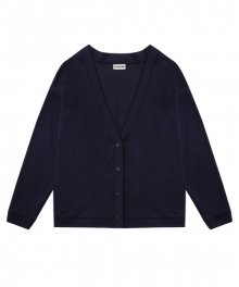 OVERFIT COVER STITCH CARDIGAN_NAVY