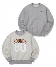 [SS21] Big Logo Reversible Sweatshirt Melange Grey
