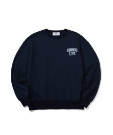 [SS21] Embroidered Logo Sweatshirt Navy