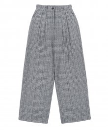 Chunky Tweed Pants Baby Blue