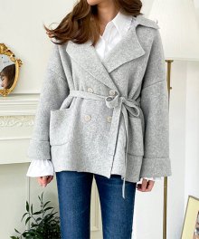 Knit jacket cardigan -melange