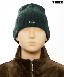 FUZZ R LOGO SHORT BEANIE green