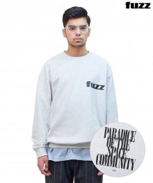 FUZZ CLASSIC LOGO SWEATSHIRT light gray