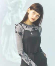 [CITY] Flowery Long Sleeve T-Shirts_GREY (CTD1)