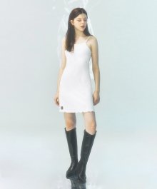 [CITY] Pleats Sleeveless Dress_WHITE (CTD1)