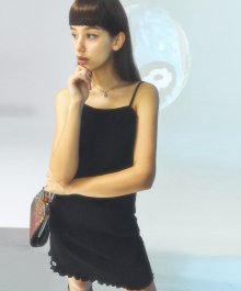 [CITY] Pleats Sleeveless Dress_BLACK (CTD1)