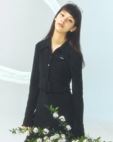 [CITY] Pleats Collar Shirts_BLACK (CTD1)