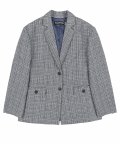 Chunky Tweed Jacket Baby Blue