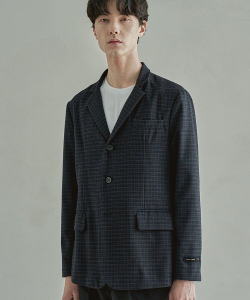 Базовый блейзер в клетку Navy Brown