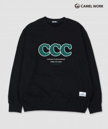 CCC 로고 스웨트셔츠(블랙)