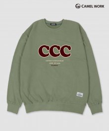 CCC 로고 스웨트셔츠(더스티 그린)