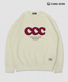 CCC 로고 스웨트셔츠(아이보리)