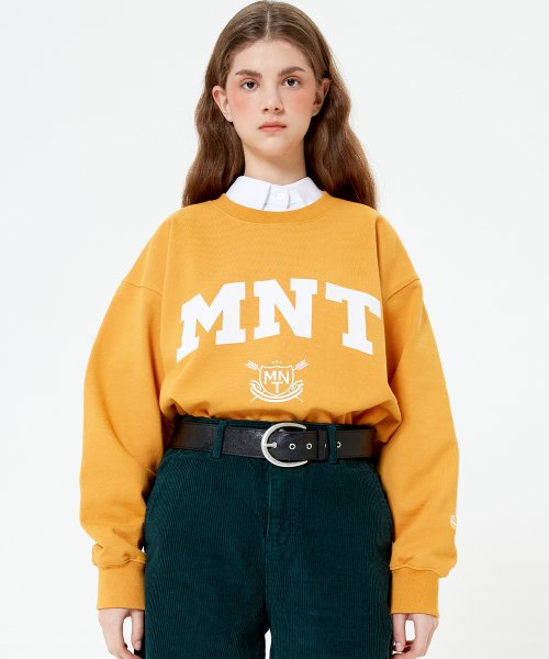 메인부스(MAINBOOTH) Varsity MNT Heavy Sweatshirt(MUSTARD