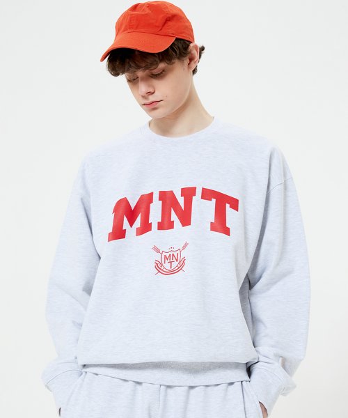 ★MAINBOOTH★Varsity MNT Heavy Sweatshirt(1%MELANGE)★正規品 MUSINSA | MAINBOOTH Varsity MNT Heavy Sweatshirt (1% MELANGE)