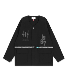 [Mmlg] BDU CAMP JACKET (BLACK)