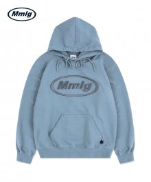 [Mmlg] MMLG BIG LOGO HOOD (SMOKE BLUE)