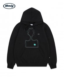 [Mmlg] WE EMB. HOOD (BLACK)