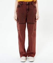 Color Washing Pants(RED)