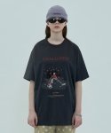 어널로이드(UNALLOYED) 스켈레톤 티셔츠 / 차콜