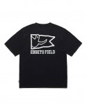 이벳필드(EBBETSFIELD) [EFF X MG] 플래그 엔젤 반팔 티셔츠 블랙